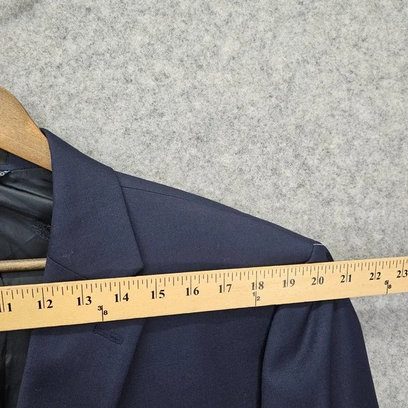 LAUREN Ralph Lauren Blazer Mens 48L Long Large Navy Wool Stretch Sport Coat Suit